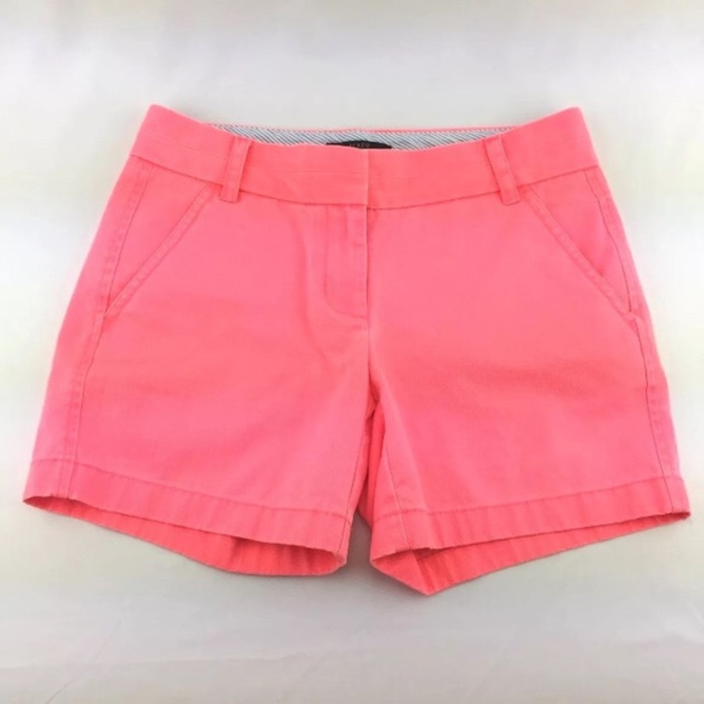 J Crew chino pink/salmon shorts